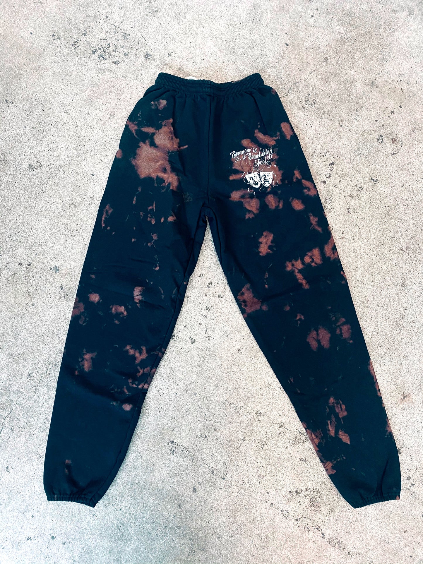 Tie Dye black sweatpants